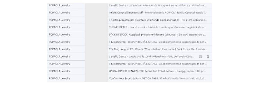 Flusso di benvenuto PDPAOLA